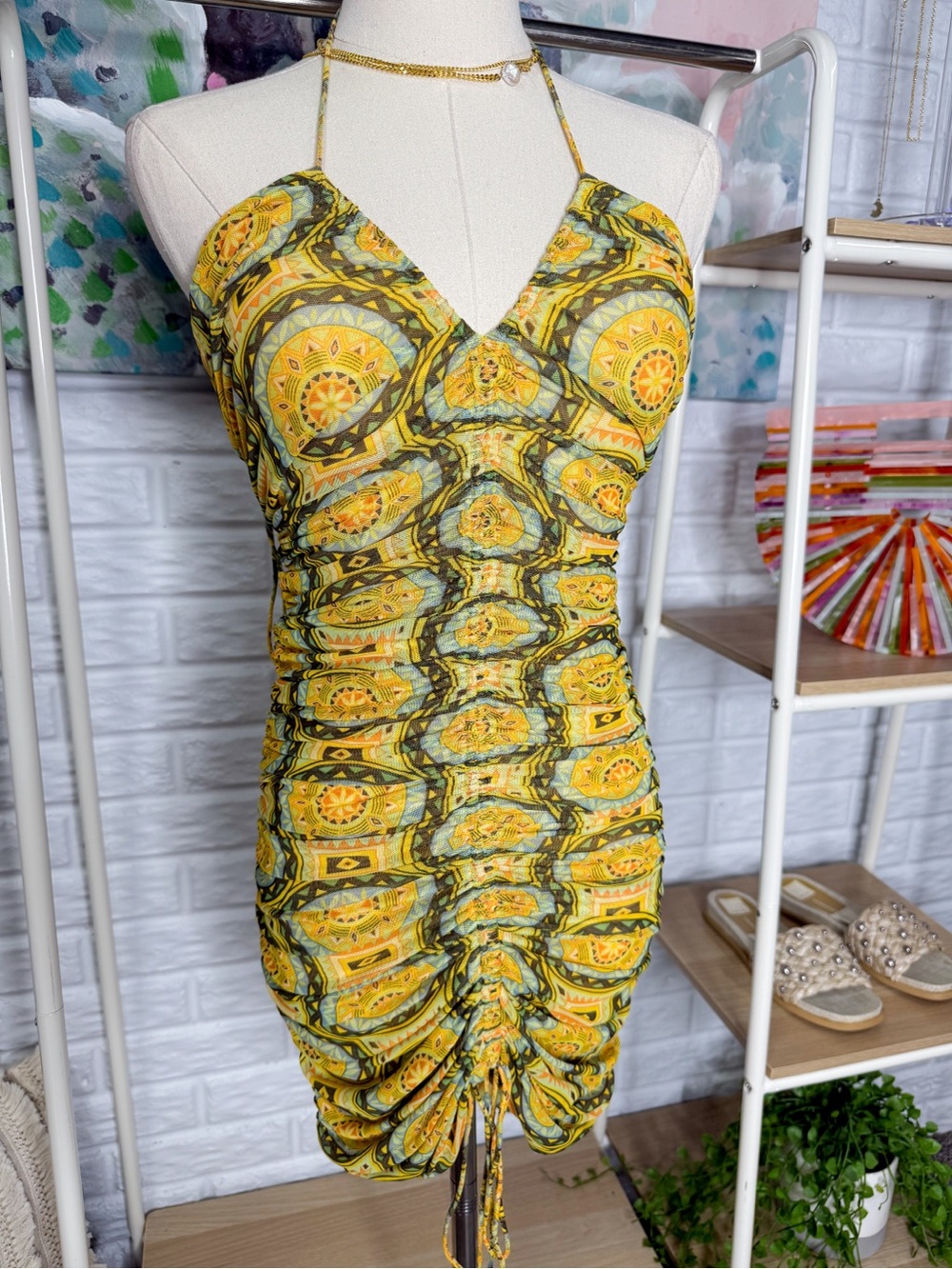 Alexis Ziano Midi Halterneck Dress size small - Picture 2 of 11